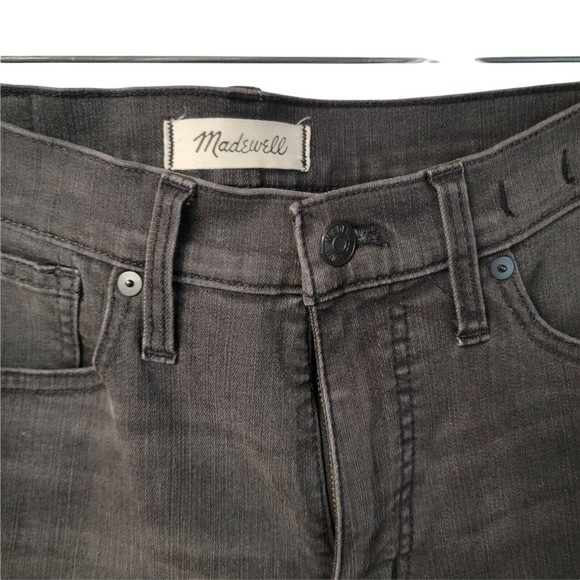 Madewell 9” Mid Rise Skinny Jeans Lunar Wash Black Size 27 - Picture 2 of 8